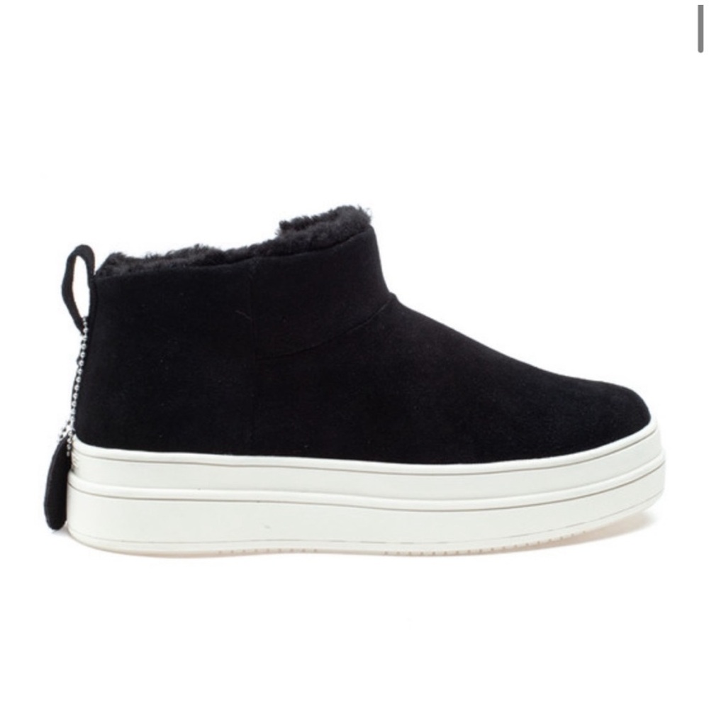 NWT J/SLIDES NIA Black Suede Sneaker Bootie